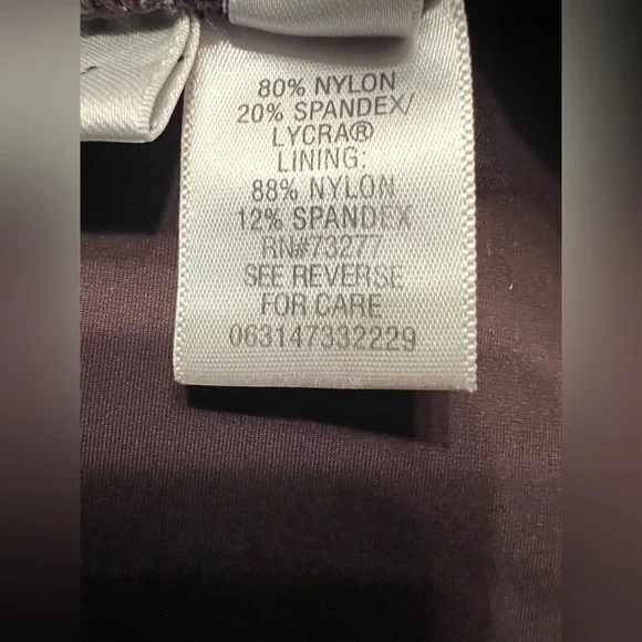 Croft & Barrow Brown Swim Skort - Picture 4 of 4